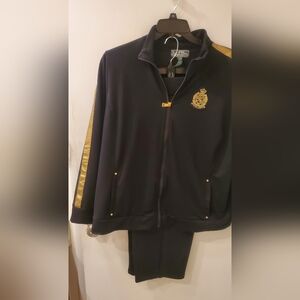 Ralph Lauren Black Jacket with Gold Details